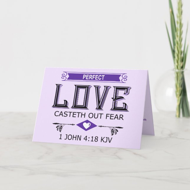 Perfekte Liebe Karte (Vorderseite)