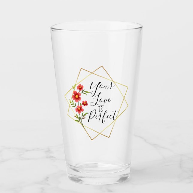 Perfekte-Liebe-Latte-Mug Glas (Vorderseite)