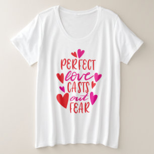 Perfekte Liebe macht den T - Shirt mit Plus-Größe