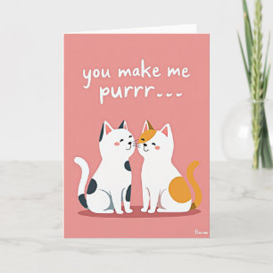 Perfekte Liebe Süße Katzen Karte