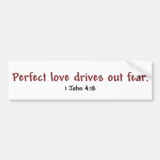 Perfekte Liebe (weiß) Autoaufkleber