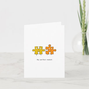 Perfekte Match-Karte, Puzzle, Puzzleteil Karte