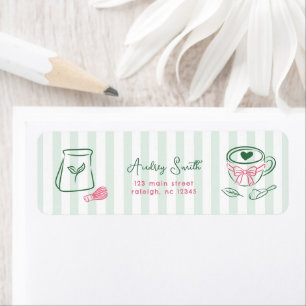 Perfekte Matcha Bridal-Shower-Rücksendeadresse