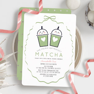 Perfekte Matcha Kawaii Rahmen Brautparty Einladung
