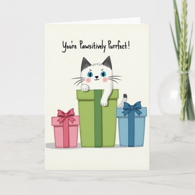 Perfekte Muttertag-Geschenkbox-Karte Karte (Vorderseite)