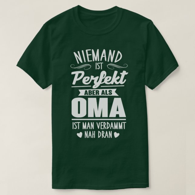 Perfekte Oma 1 T-Shirt (Design vorne)