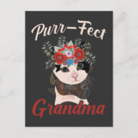 Perfekte Oma Cat Blume liebend Großeltern