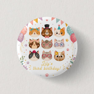 Perfekte Party-Kitty-Anstecknadel für Kinder Mädch Button