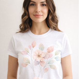 Perfekte Pastell-Blumen T-Shirt