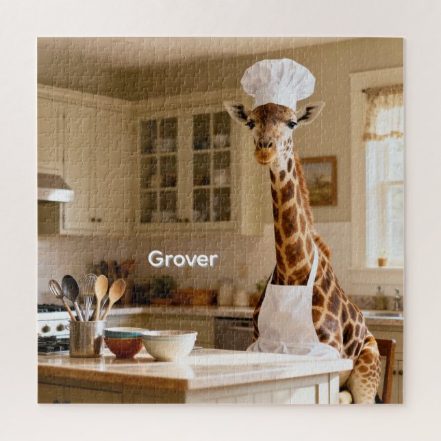 Perfekte personalisierte Giraffe Puzzle (Vertikal)
