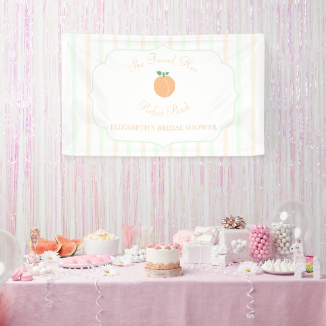 Perfekte Pfirsich-Brautparty Banner (Party)