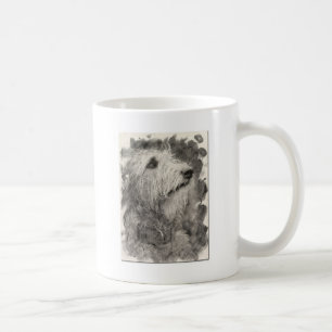 Perfekte Pose des irischen Wolfhound Tasse