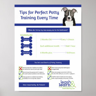 Perfekte Puppy-Potty-Schulung Poster