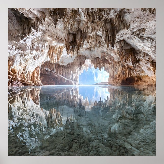 Perfekte Reflektion - Stiller Untergrund Cavern Se Poster (Vorne)