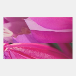 Perfekte rosa Verführung: Romantische Blume Herz Rechteckiger Aufkleber