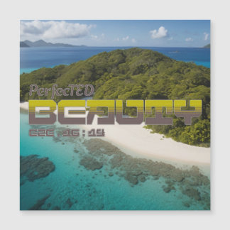 Perfekte Schönheit Magnetkarte