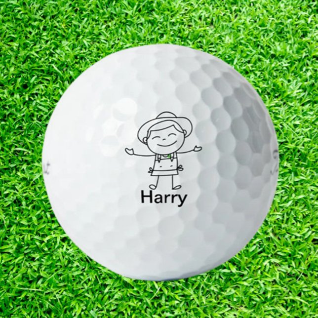 Perfekte Soft Doodle-Stick-Leute Golfball (Perfect for upcoming birthdays and ready to elevate their next outing!)