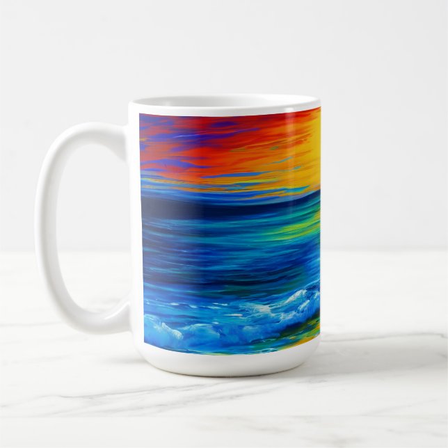 Perfekte Sonnenuntergang-Tasse Kaffeetasse (Links)