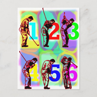 PERFEKTE SWING WILD COLORS POSTKARTE