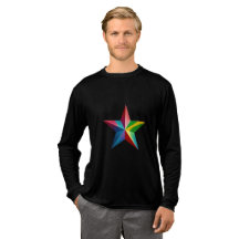 Perfekte Tri-Blend-Langarmshirts mit Stern
