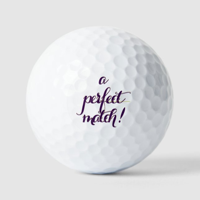 Perfekte Übereinstimmung  Golfball (Vorderseite)