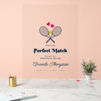 Perfekte Übereinstimmung Preppy-Tennis-Hochzeitsdu