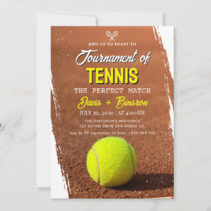 Perfekte Übereinstimmung Tennis Country Club Einladung
