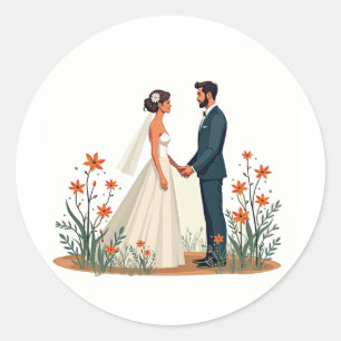 Perfekte Uhr-Sticker Runder Aufkleber