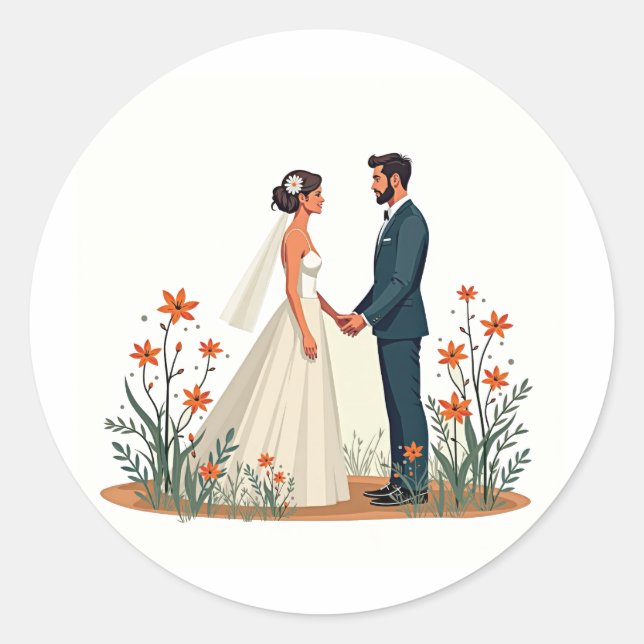 Perfekte Uhr-Sticker Runder Aufkleber (Vorderseite)