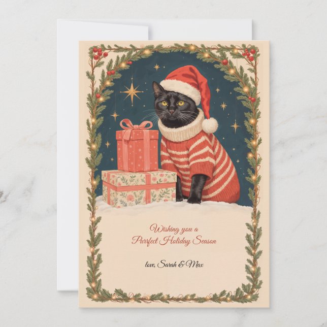 Perfekte Weihnachtszeit-Grußkarte Feiertagskarte (Vorderseite)