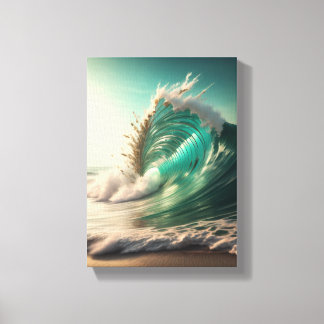 Perfekte Welle Leinwanddruck