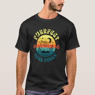 Perfekte Yoga-Posen Katzenliebhaber-Yoga T-Shirt