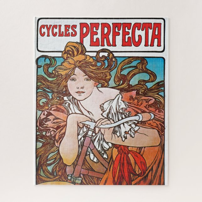 Perfekte Zyklen Alphonse Mucha Art Nouveau Puzzle (Vertikal)