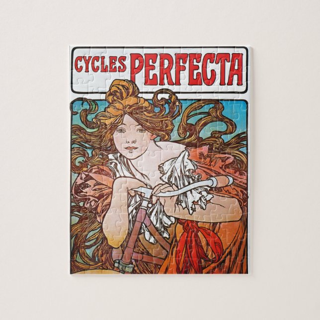 Perfekte Zyklen Alphonse Mucha Art Nouveau Puzzle (Vertikal)