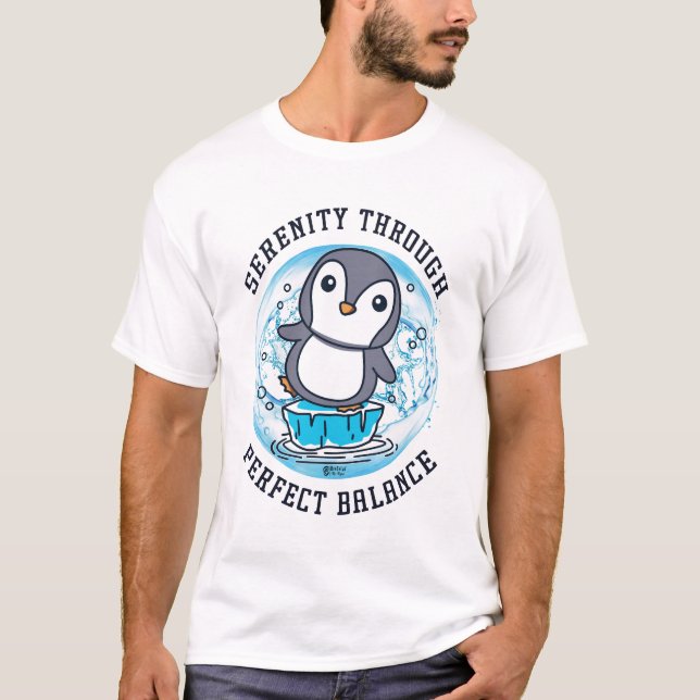 Perfekter Balance Weiß T-Shirt (Vorderseite)