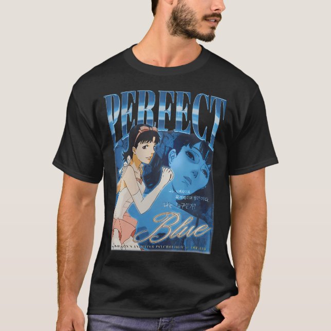 Perfekter Blaue Mima Kirigoe T-Shirt (Vorderseite)