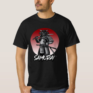 Perfekter Ehren-Samurai Retro - Schwarz und Weiß T-Shirt