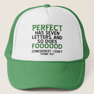 Perfekter Food Funny Ball Cap Hat Truckerkappe