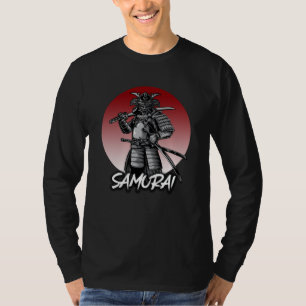 Perfekter Geehrter Samurai Retro - Schwarz und Wei T-Shirt