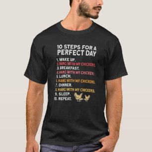 Perfekter Hückentag Bauer Hahn Henne Huhn T-Shirt