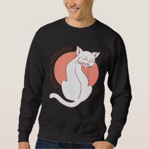 Perfekter Imker Weiße Katze Purr Fell Sweatshirt