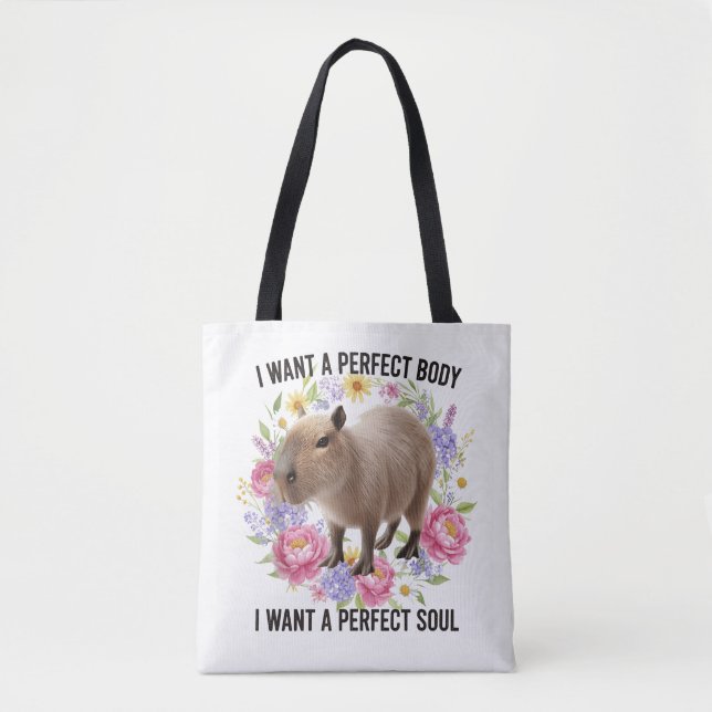 Perfekter Körper Perfekte Seele Süße Capybara Ment (Vorderseite)