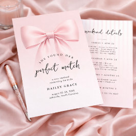 Perfekter Match Elegantes Minimalistisches Jungges Einladung
