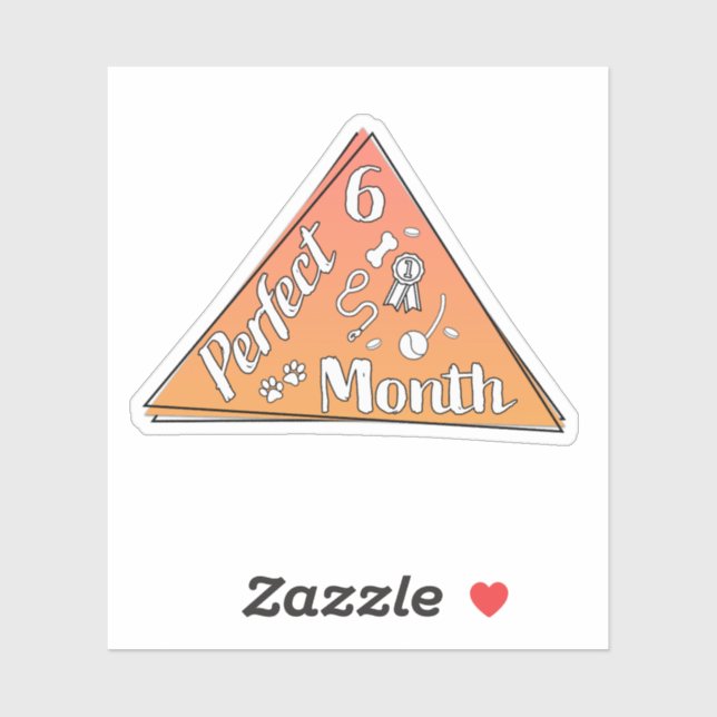 Perfekter Monatsaufkleber - Juni Aufkleber (Blatt)