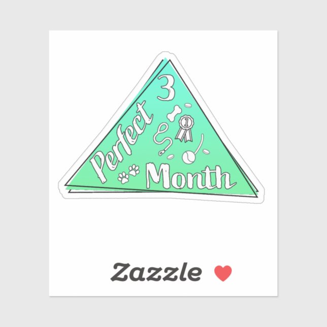 Perfekter Monatsaufkleber - März Aufkleber (Blatt)