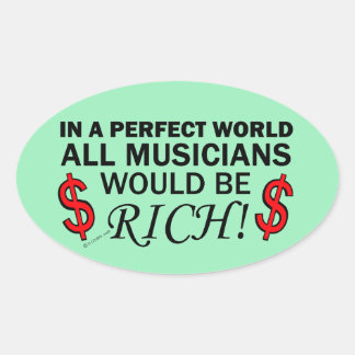 Perfekter Oval Sticker