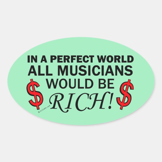 Perfekter Oval Sticker (Vorderseite)
