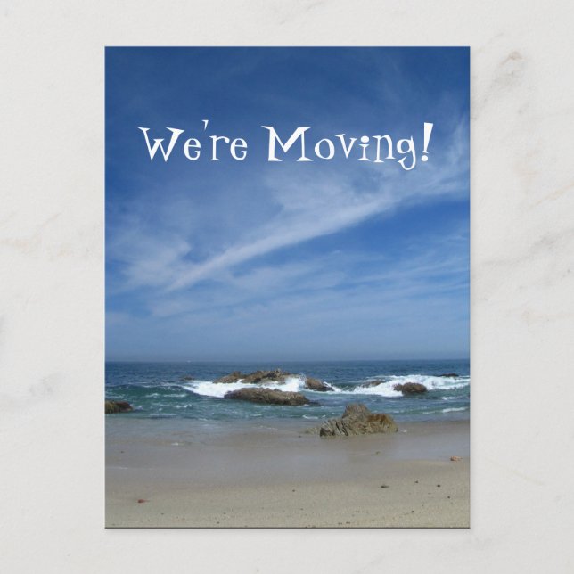 Perfekter Pazifik; Adressenwechsel Ankündigungspostkarte (Vorderseite)