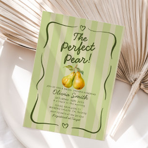 Perfekter Pear Brautparty Retro Einladung