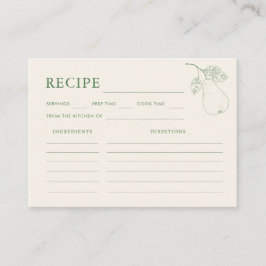 Perfekter Pear Share des Rezepts Brautparty Begleitkarte